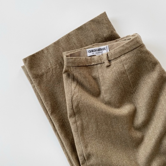 Vintage Giorgio Armani Trousers in Fawn - Main Image